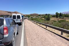 37 An Impromptu Road Strike Stopped Us For 30 Minutes Between Uquia and Humahuaca In Quebrada De Humahuaca